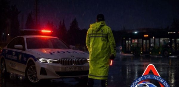 Yağışlı hava ilə bağlı sürücülərə müraciət