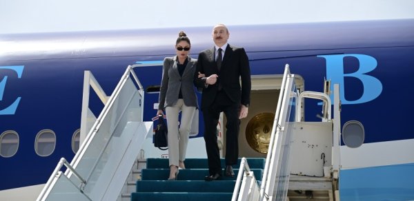 İlham Əliyev Türkiyəyə işgüzar səfərə getdi - FOTOLAR