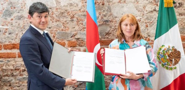 Azərbaycanla Meksika arasında memorandum imzalandı - Fotolar