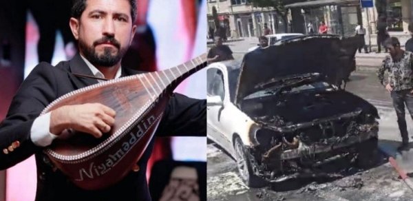 Aşığın maşını yanıb külə döndü