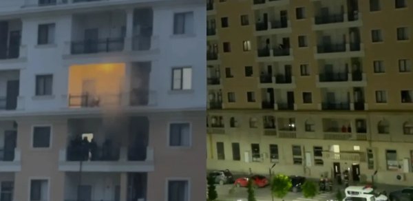 Sumqayıtda çoxmərtəbəli yaşayış binasında yanğın olub