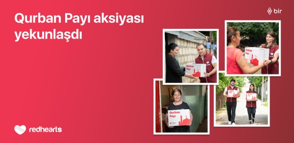 Qırmızı Ürəklər Fondunun “Qurban payı” aksiyası çərçivəsində 400 ailəyə yardım edildi