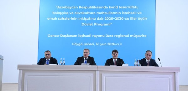 Göygöldə aqrar sahədə yeni Dövlət Proqramı ilə bağlı regional müşavirə keçirilib - FOTOLAR