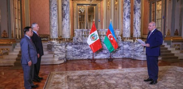 Peru prezidenti Azərbaycan səfirinin etimadnaməsini qəbul edib