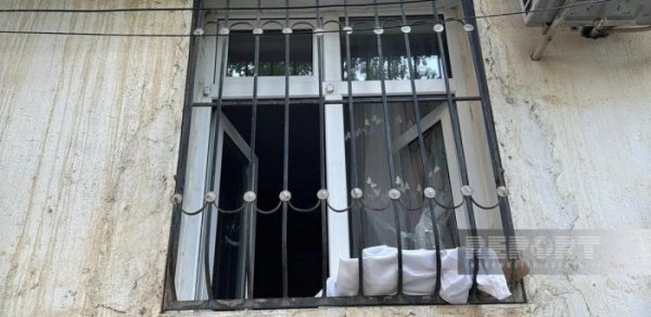 Sumqayıtda yaşayış binasında PARTLAYIŞ OLUB - FOTO