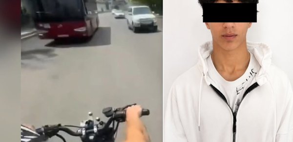 Motosikletlə qaydaları kobud şəkildə pozdu - Tədbir görüldü