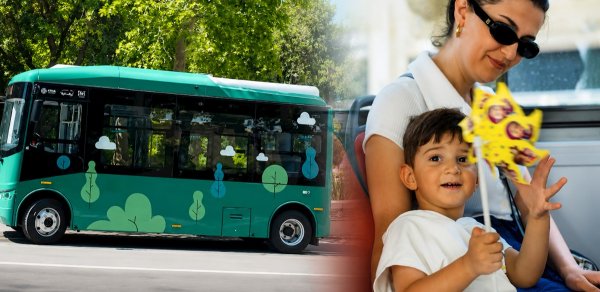 Bakıda bu avtobuslar pulsuz oldu - VİDEO