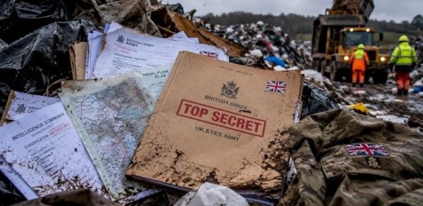 Britaniya Müdafiə Nazirliyinin gizli sənədləri zibilxanada aşkarlandı