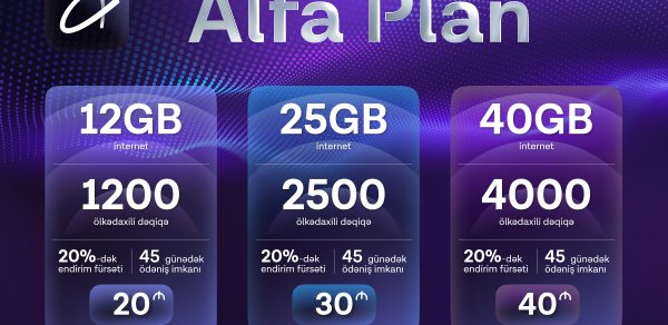 Azercell yeni nəsil “Alfa Plan” tariflərini təqdim edir