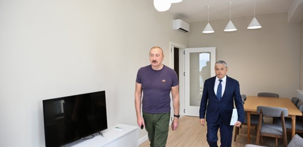İlham Əliyev Şuşada dövlət-özəl tərəfdaşlığı çərçivəsində görülən işlərlə tanış olub - Fotolar