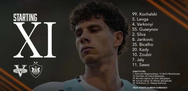 “Vestri” və “Qarabağ”ın start heyətləri açıqlandı