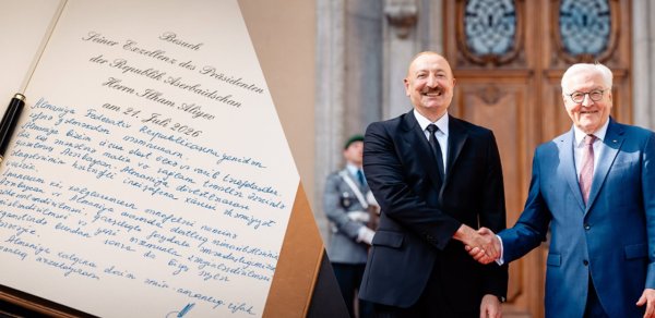 “Dost Almaniya xalqına...” - İlham Əliyevin xatirə kitabına yazdıqları