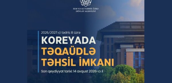 Koreyada təqaüdlə magistratura və doktorantura təhsili imkanı