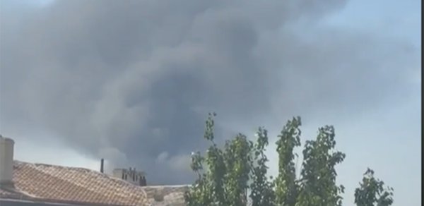 Bakıda güclü yanğın başladı - Video