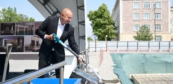 “Naxçıvan” Mehmanxana Kompleksinin təməli qoyuldu - FOTO