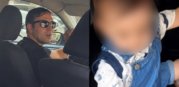 Taksi sürücüsü uşaqlı sərnişini yarı yolda düşürdü - Video