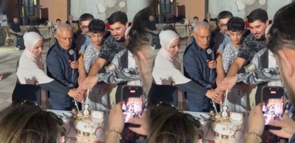Alim Qasımov bağında ad günü etdi - Video