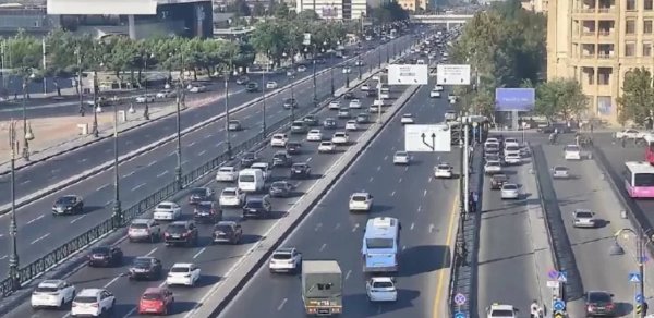 Bakıda bu yollarda sıxlıq var - SİYAHI