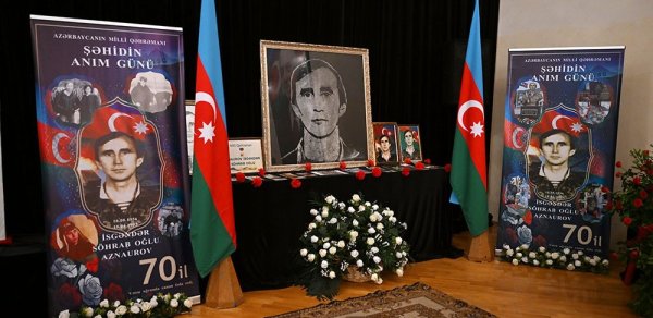Azərbaycanın Milli Qəhrəmanı İsgəndər Aznaurovun anım mərasimi keçirilib