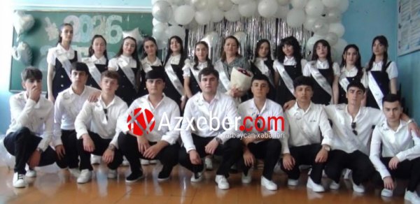 Qax məktəbində iki sinifdən 100 faiz nəticə