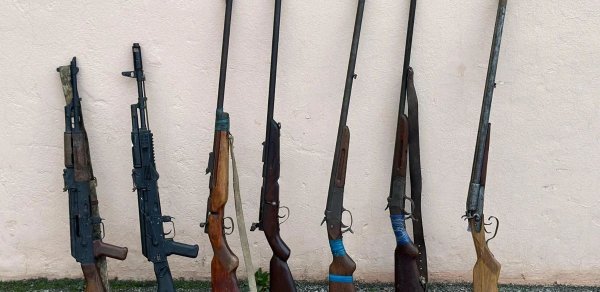 Ötən gün qanunsuz saxlanan 8 silah aşkarlanıb
