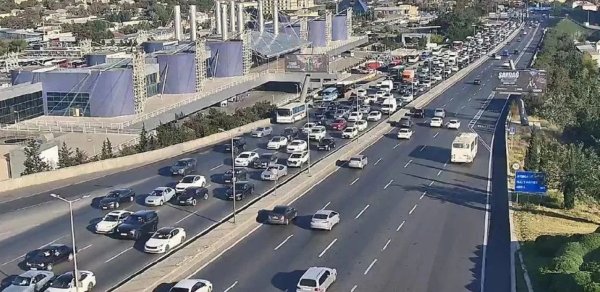 Bu yollarda tıxac var