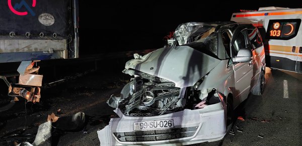 Lənkəranda “Mercedes Vito” TIR-la toqquşdu - Ölən və xəsarət alanlar var