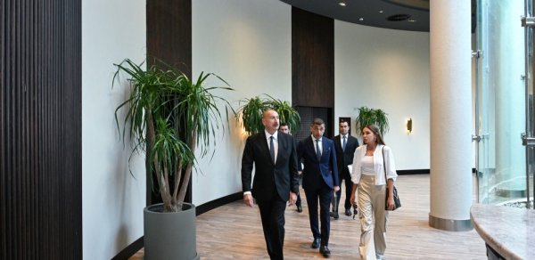 Prezident Şamaxıda “Meysari Grand Hotel & SPA” kompleksinin açılışında - FOTOLAR
