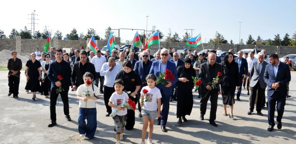 Antiterror əməliyyatları şəhidi Tural Cahangirov anıldı - Fotolar
