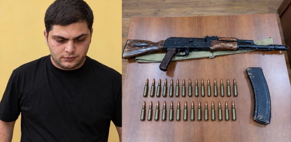 Bərdədə avtomat silah və patronlar aşkarlandı - şübhəli saxlanıldı