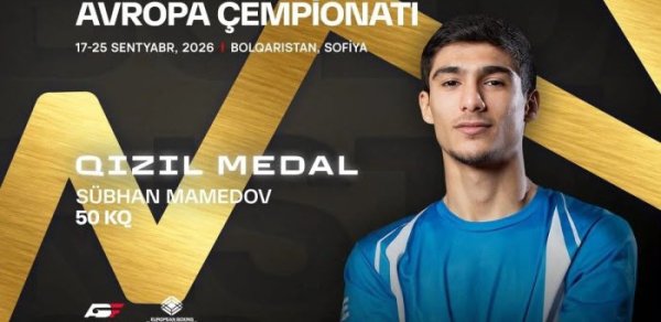 Sübhan Mamedov Avropa çempionu oldu - FOTO
