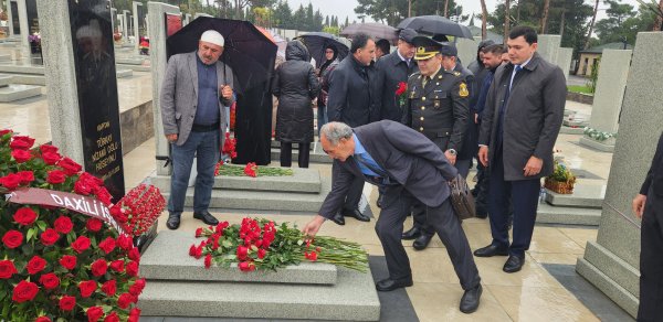 Şəhid Nizami Hüseynlinin anım mərasimi keçirildi - Fotolar