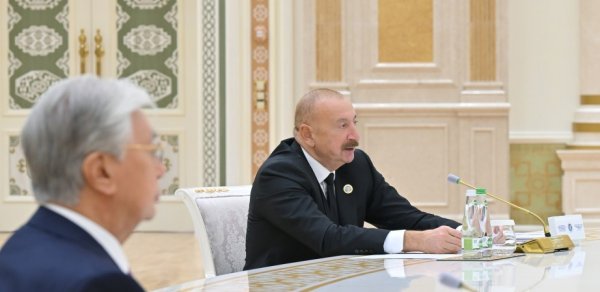 Prezident: Azərbaycan Qazaxıstan və Özbəkistanla birlikdə yaşıl enerji dəhlizi yaratmaq üzərində işləyir