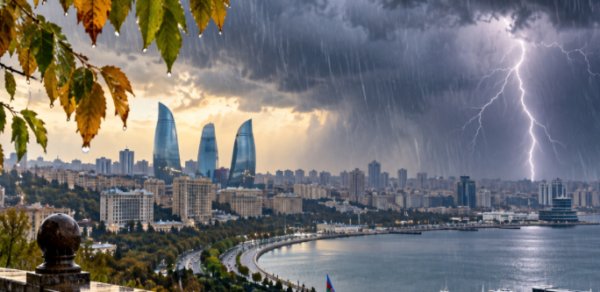Azərbaycanın bəzi rayonlarında yağış yağacaq, şimşək çaxacaq - PROQNOZ