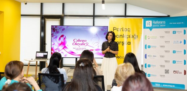 Yelo Bank-da Süd Vəzi Xərçəngi Maarifləndirmə Ayına həsr olunmuş seminar keçirilib