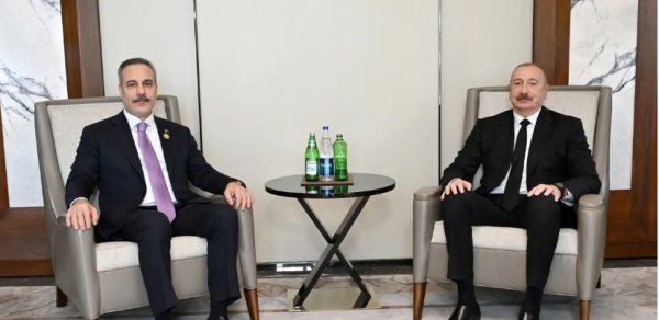İlham Əliyev Hakan Fidanı qəbul etdi