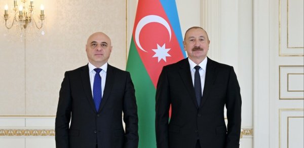 Prezident Gürcüstanın yeni səfirini qəbul etdi - FOTOLAR