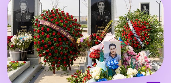 Azər Türk Bankın şəhid əməkdaşının xatirəsi anılıb - FOTOLAR