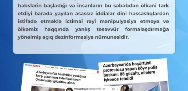 Azərbaycan Respublikası Media və Yayım Şurasının açıqlaması