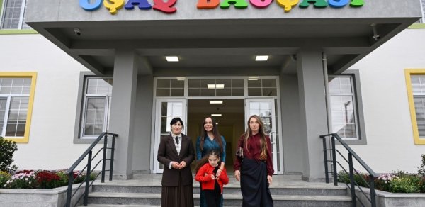 Şamaxının Göylər kəndində körpələr evi-uşaq bağçası istifadəyə verilib