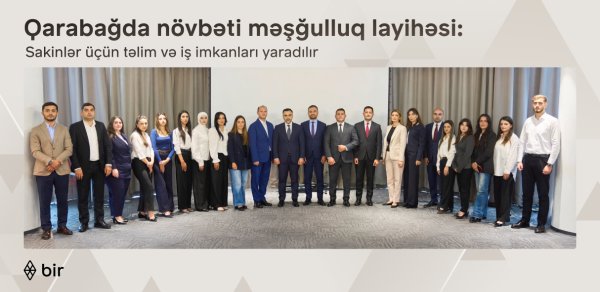 Bir ekosistemi Qarabağ sakinləri üçün yeni məşğulluq layihəsinə start verib