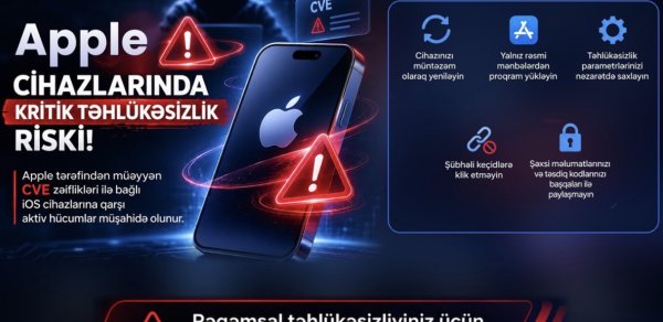 “Apple” istifadəçilərinin hesabları kütləvi şəkildə ələ keçirilir - Xəbərdarlıq