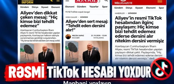 "TikTok" montajından siyasi mesaj düzəldənlər: Türkiyə mediasına məsuliyyət çağırışı