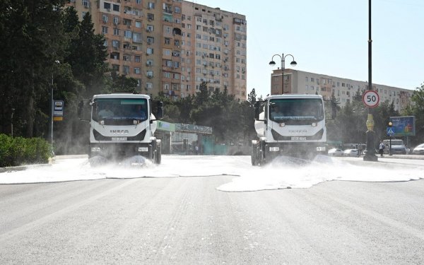 Bakıda növbəti dəfə genişmiqyaslı təmizlik işləri aparılıb
