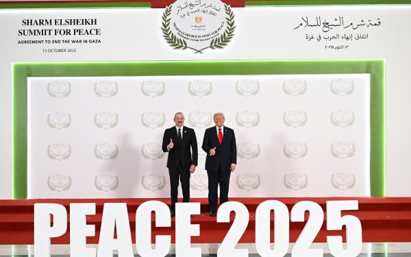 Azərbaycan Prezidenti Yaxın Şərq Sülh Sammitində iştirak edib