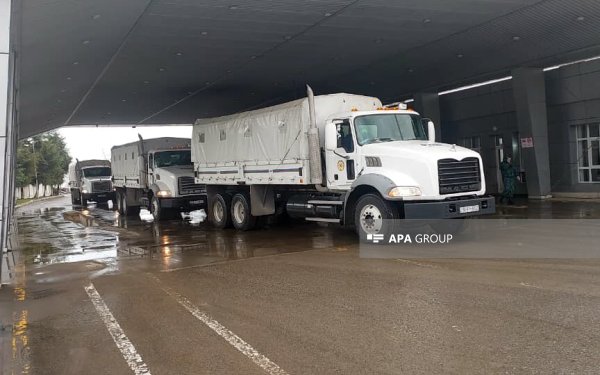 Azərbaycanın İrana göndərdiyi humanitar yardım Astara sərhədindən yola salındı - VİDEO