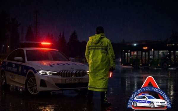 Yağışlı hava ilə bağlı sürücülərə müraciət