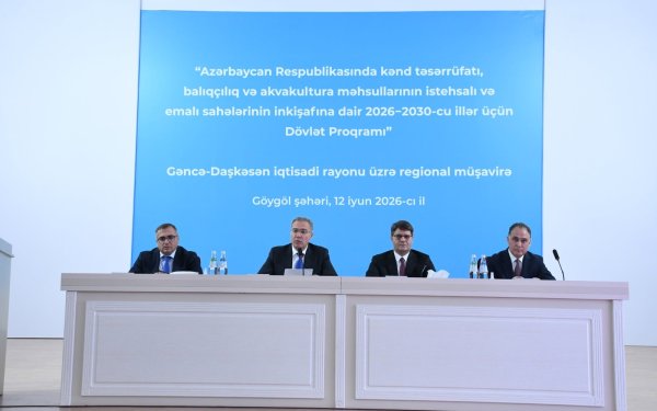 Göygöldə aqrar sahədə yeni Dövlət Proqramı ilə bağlı regional müşavirə keçirilib - FOTOLAR