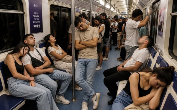 Bir neçə stansiyalıq yuxu: Metro sərnişinləri niyə yuxuya gedir?
