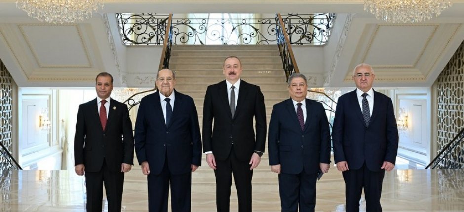 İlham Əliyev Misir Senatının sədrini qəbul etdi - FOTOLAR